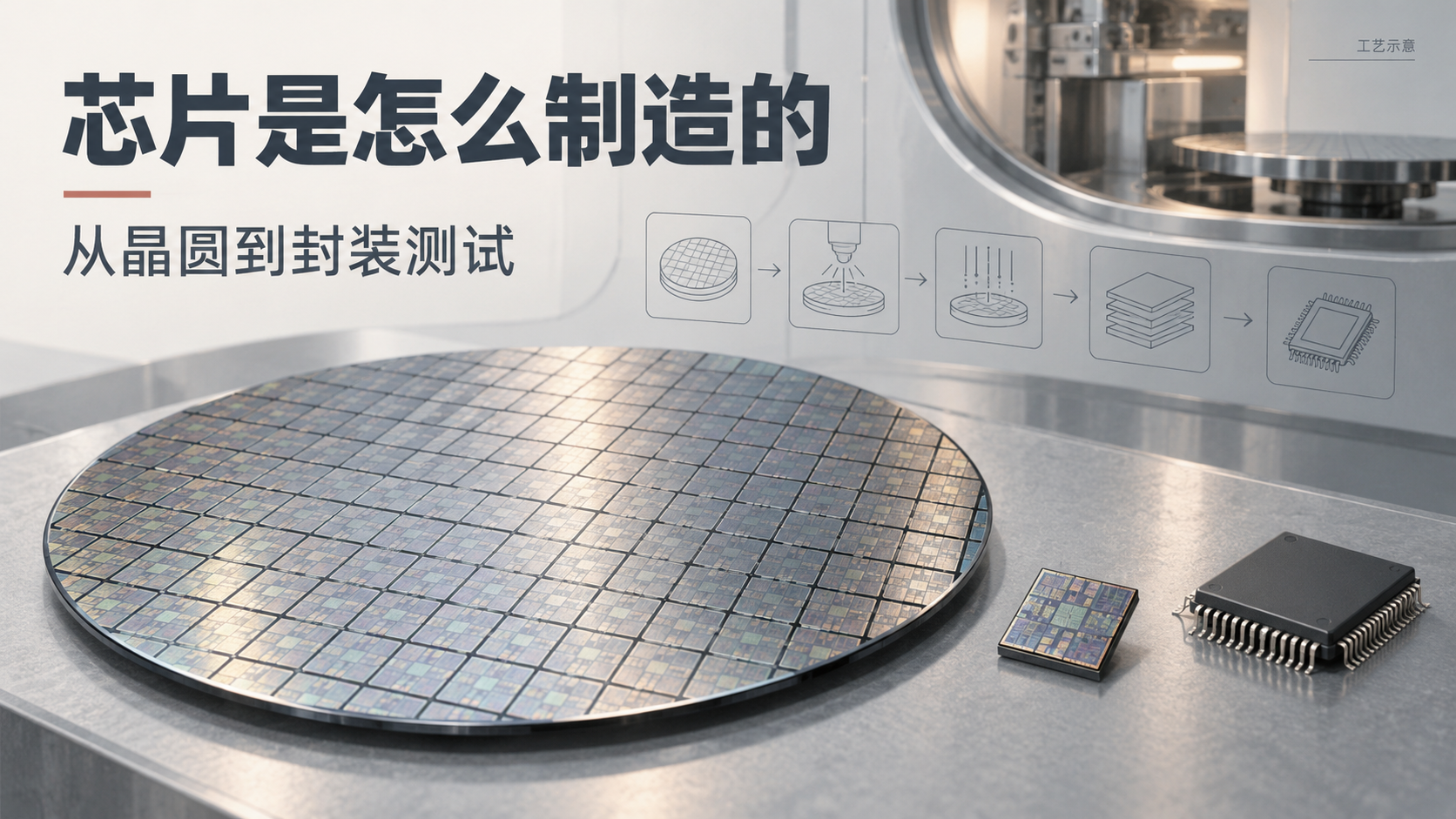 芯片是怎么制造的？从晶圆到封装测试的完整流程