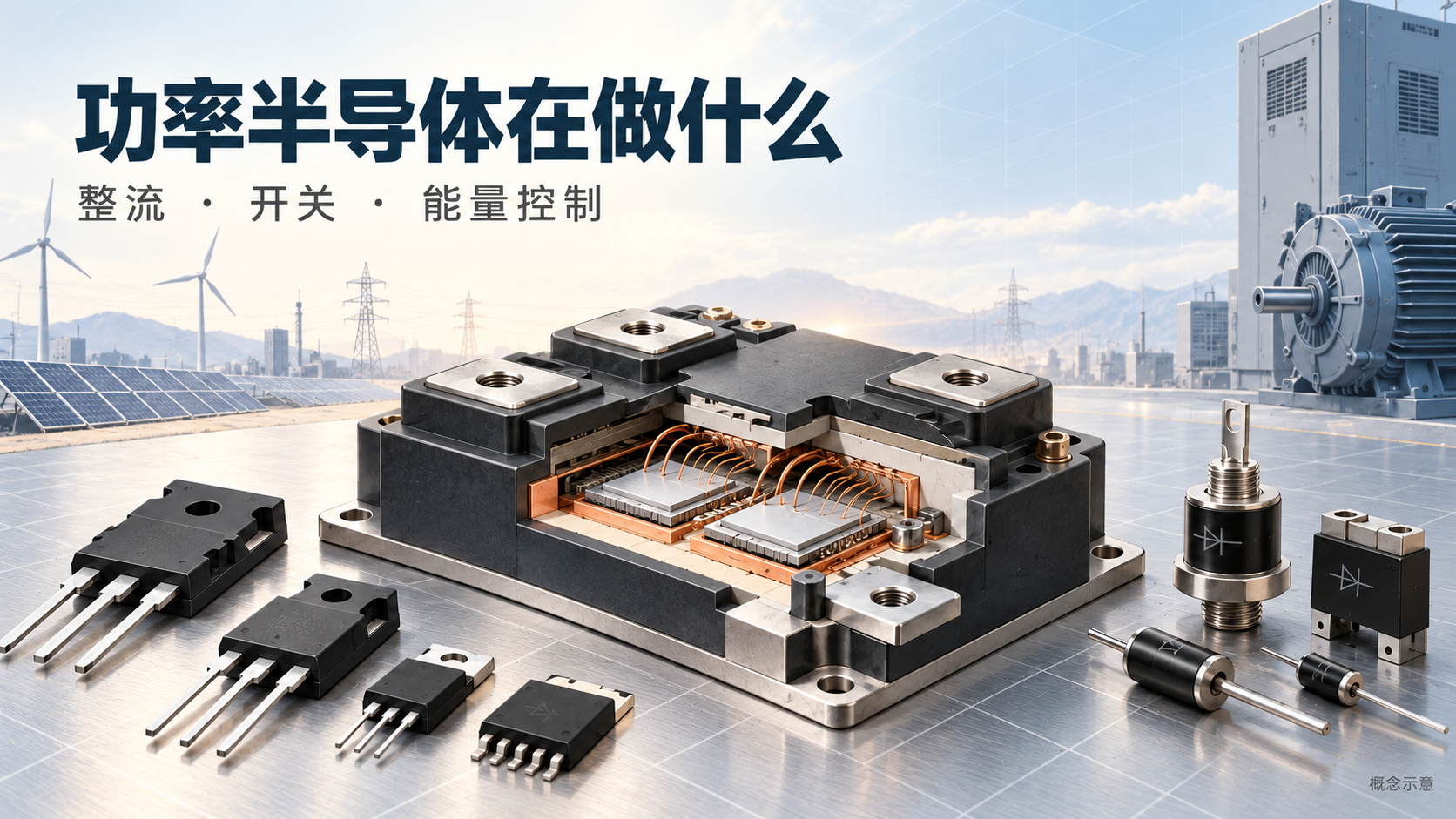 功率半导体是什么？二极管、MOSFET、IGBT的区别
