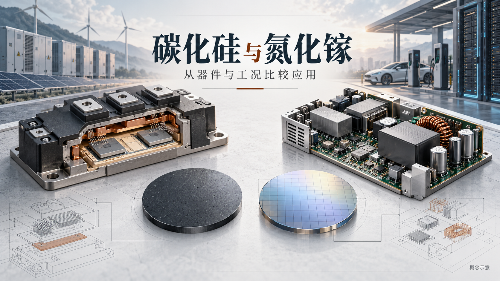 碳化硅和氮化镓有什么区别？第三代半导体的性能与应用