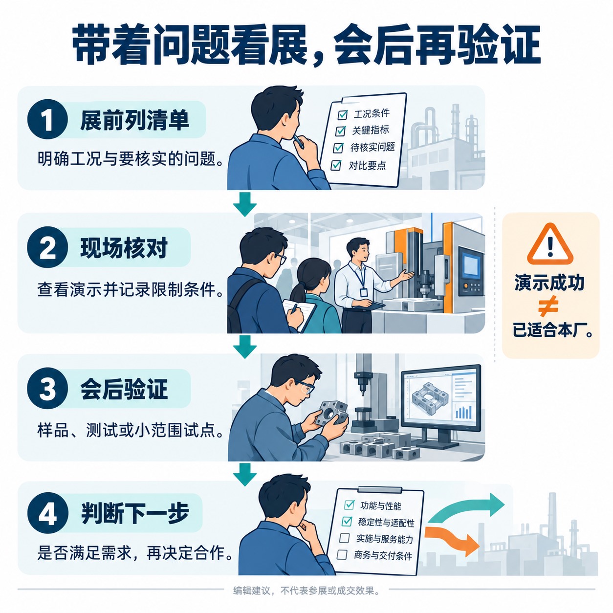从展前问题清单到现场核对会后验证和下一步判断的技术交流建议流程