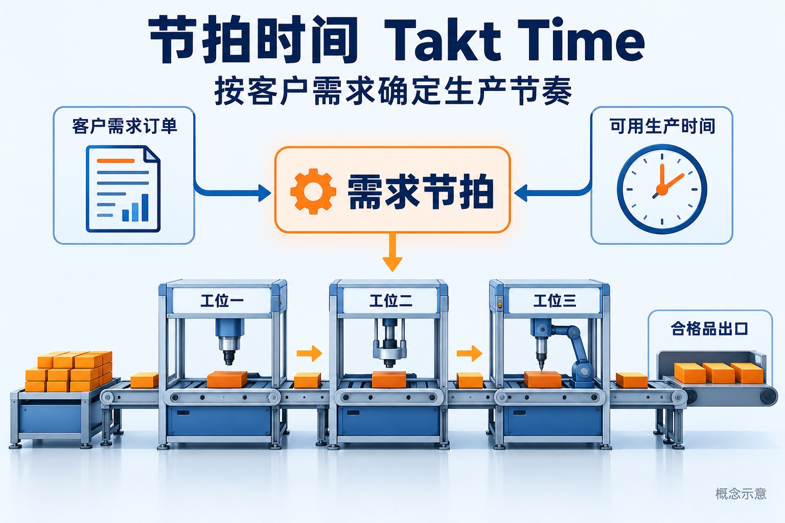 节拍时间怎么算？Takt Time与生产周期的区别