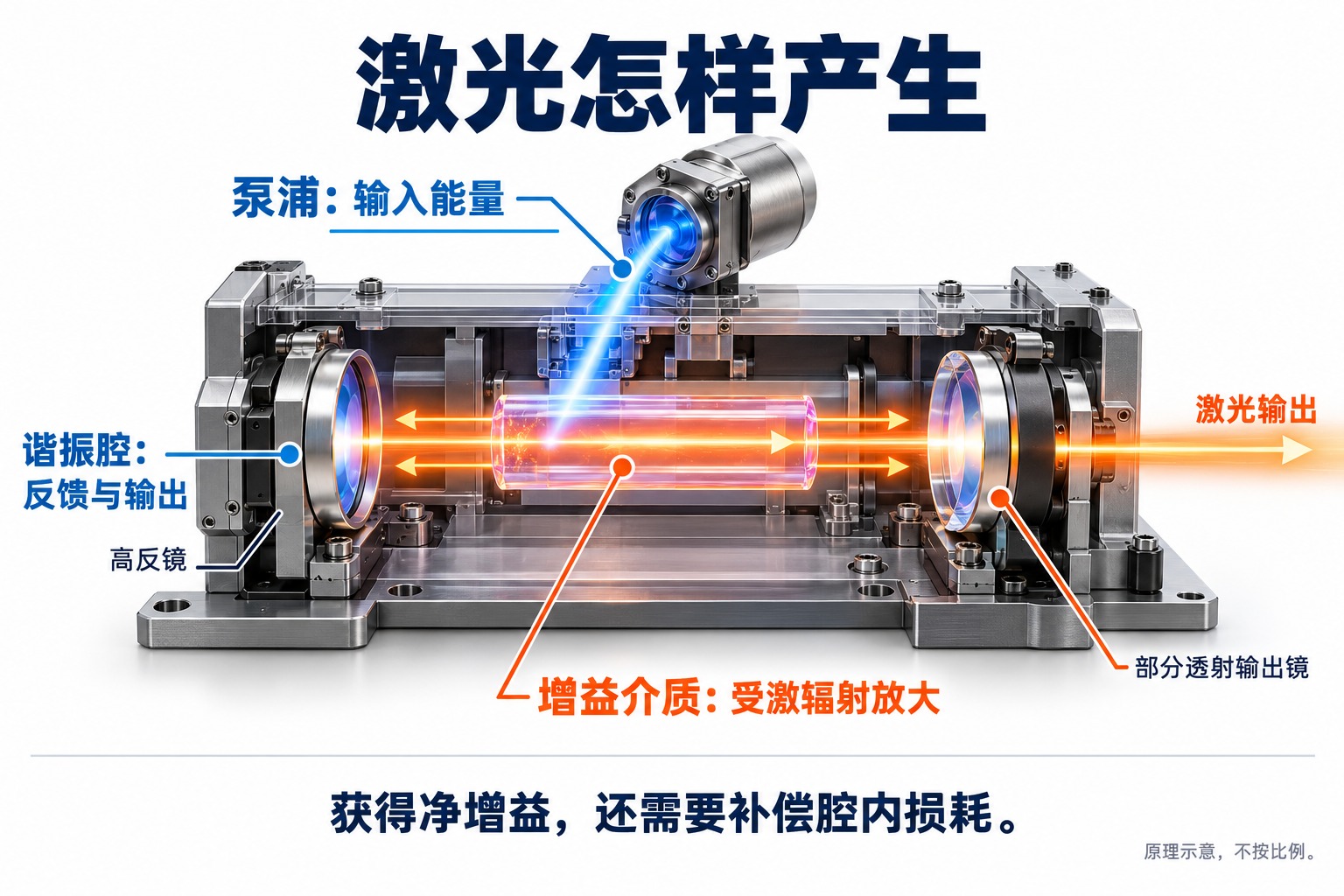 激光是怎么产生的？工业激光器的工作原理