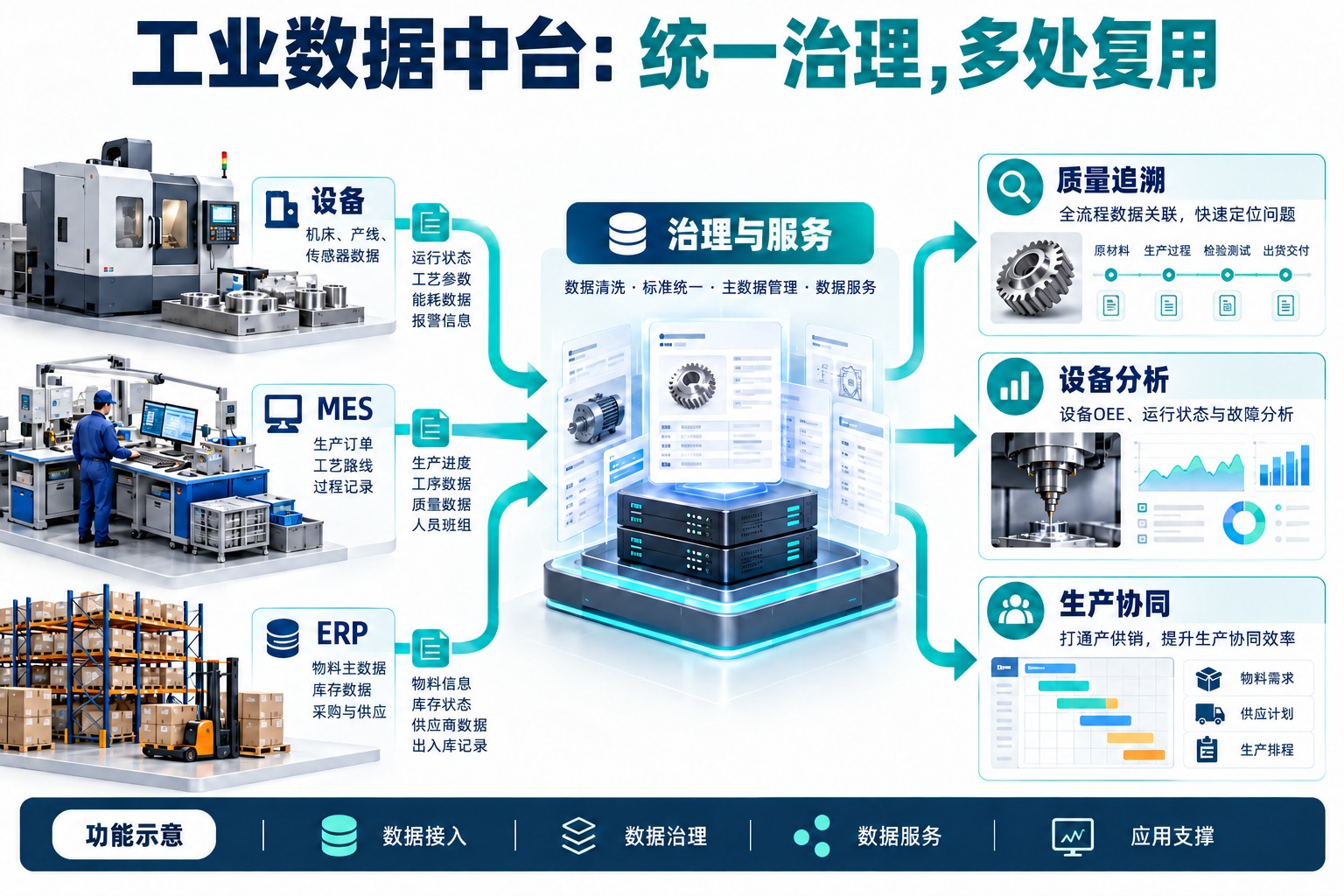 工业数据中台是什么？作用、架构与系统分工